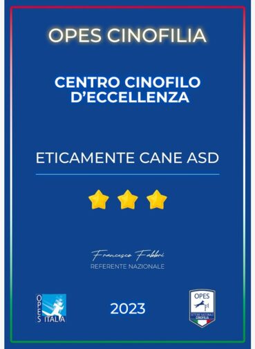 premio opes eticamentecane asd